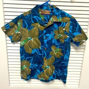 Boys Quicksilver Hawaiian Top